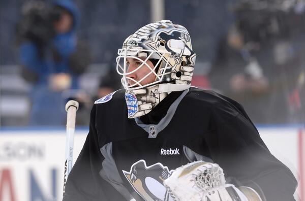 penguins's tweet photo. Remember @jeffzatkoff’s awesome #StadiumSeries mask? Bid on it here: http://t.co/VoKpR0k30Z Proceeds go to charity. http://t.co/Lz6VAXITYF