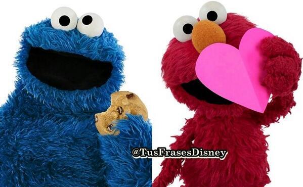 RT Sí "Monstruo de las galletas".   FAV Sí "Elmo".