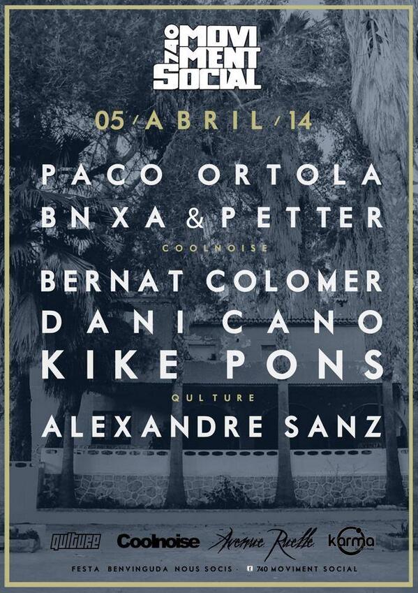 ZansNomis's tweet photo. See you this Saturday at 740 social moviment the best techno and DJs http://t.co/hFLklvKctR