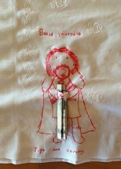 SerTonyStark's tweet photo. Dar una propina al estilo frikazo de Juego de Tronos: http://t.co/vDlJ8JSGuY