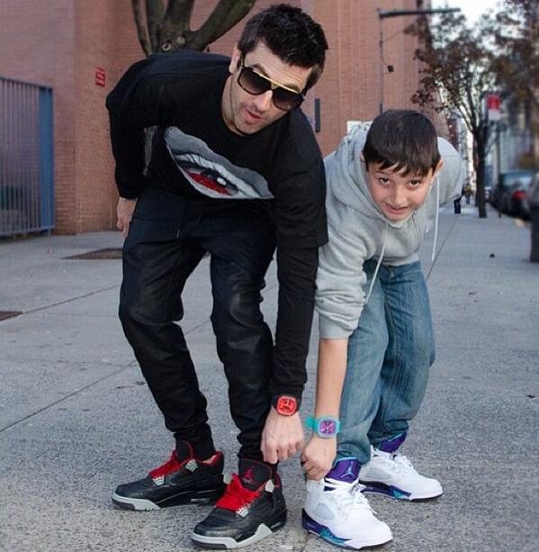 kids wearing jordans