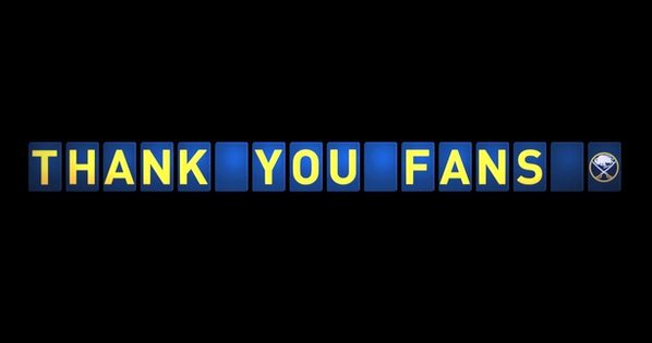 BuffaloSabres's tweet image. If you missed tonight's pregame intro video, here it is: bit.ly/1dPts5H  #ThankYouFans #Sabres