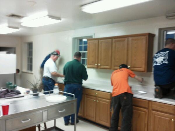 Finally getting done with all the painting on the rental side of the station