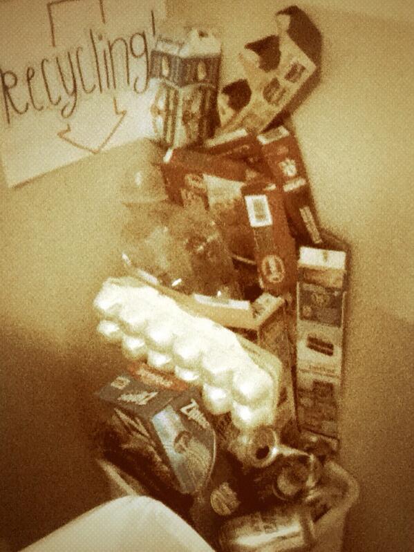 The_b0athouse's tweet image. The Boathouse likes to play jenga with its recycling items. #howhighcanyougo #yesfilter #muchskill