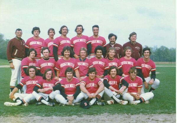 mikediodati23's tweet photo. @BSU_Baseball 1976 Bridgewater State Bears taken mid-May at Bryant College. Coach Harry Lehmann, Assist Cully O'Brien http://t.co/WDVmZxhgTU