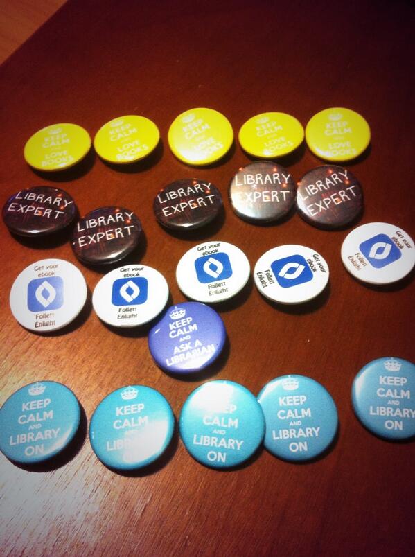 lamalibrary's tweet photo. Buttons for volunteers promoting the library! #sd36learn #library #mathesonrocks http://t.co/t7Fp6CvQEL