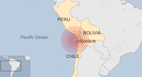 BBCNorthAmerica's tweet photo. Earthquake off Chile prompts coastal evacuation and tsunami warning http://t.co/qsu3wXpNYf http://t.co/YH5kjlyitt
