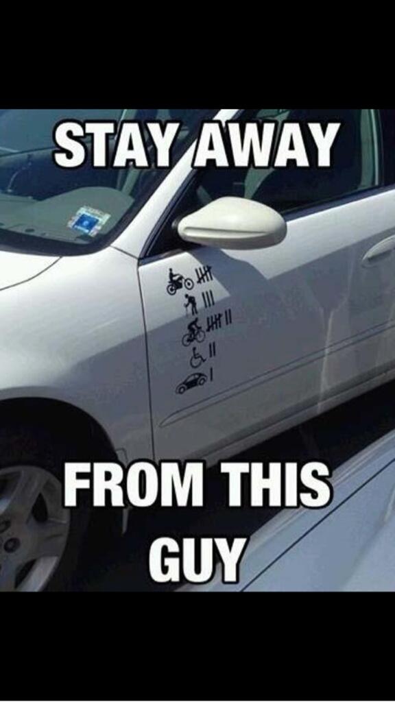 Snakebite350's tweet image. Haha this guy means business #LOL #AngryDriver