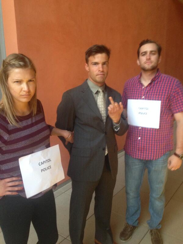 Senator Mike Enzi arrested for a concealed firearm in Capitol chambers and for coverup in attempted assassination.