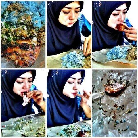 mantaptembam's tweet photo. Nasi kerabu fabret i .. I rakus.aummm http://t.co/fa0PzJi2Rp