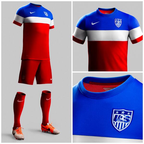 WSSTifo's tweet photo. REVEALED:
Nike unveils the new #USMNT 2014 Away Jersey. Pre-order here - http://t.co/zwrCCXpfjO http://t.co/kpOP6TKOsB