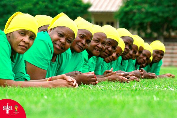 CocaCola's tweet photo. Watch Coca-Cola surprise Granny’s Grannies FC with the FIFA World CupTM #Trophy: http://t.co/a6BZIMlyeN #worldscup http://t.co/lmBApkOvEC
