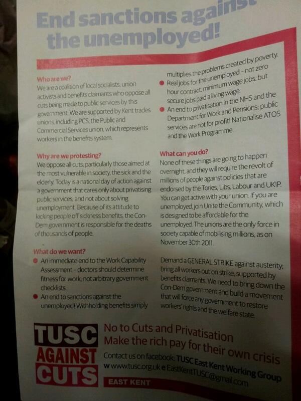 Aspy57's tweet image. Will NOT be voting/promoting full #PCSLeftUnity DWP slate. It was "nonsense" at Region! You can't nationalise ATOS!