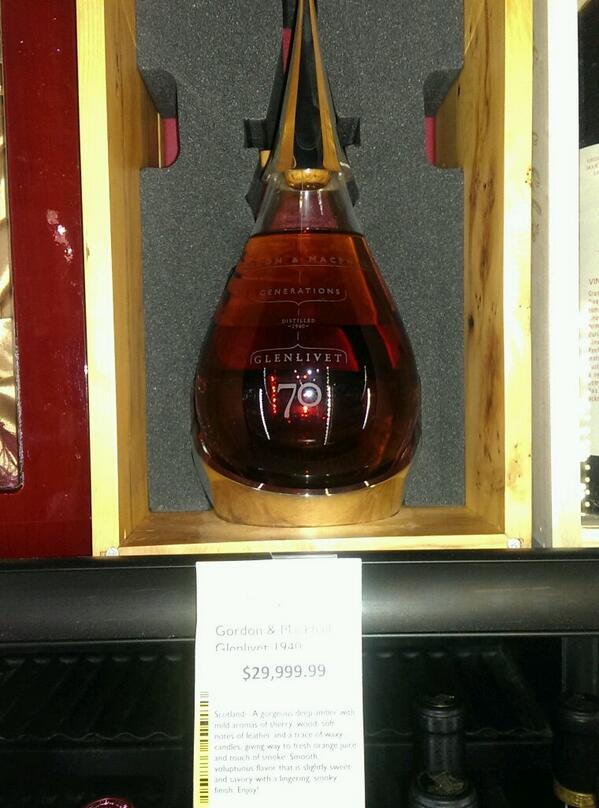 danielmpate's tweet image. One of the last Glenlivit 70 year olds at Total Wine in Vegas.