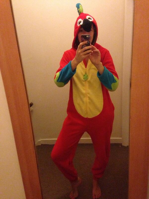 Jonesy_RJ's tweet photo. What to wear to work today? #OnesieWednesday @Autism http://t.co/58UazBb4Gb