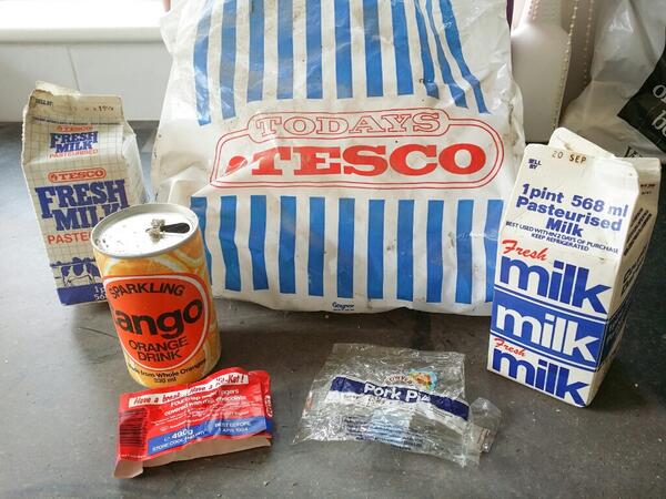 A little slice of 1983 that we found under the floorboards here. 33p for a pork pie seems a bit steep!