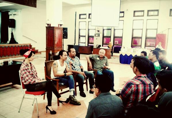 Suasana sharing siang tadi bersama para Mental Juara dari Univ semarang