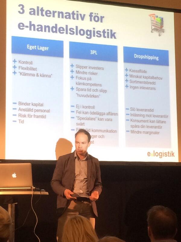 BOXCOMpackaging's tweet image. #jonasberggren på #eLogistik ger alla ehandelssugna goda råd om logistik på #ecomsthlm