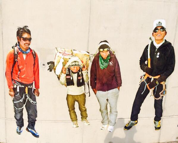 alexekins's tweet photo. Everest Base Camp Portraits in Sheffield @JaggedGlobe @fstop_UK @wildcountryuk @creativetourist @MHT_Info @MyOutdoors http://t.co/ulTE90pOHr