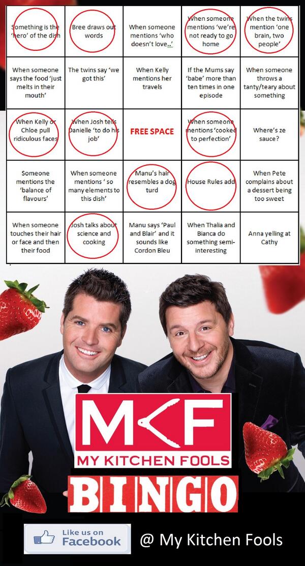 My Kitchen Fools On Twitter Anyone Got Bingo Yet Mkr Http T