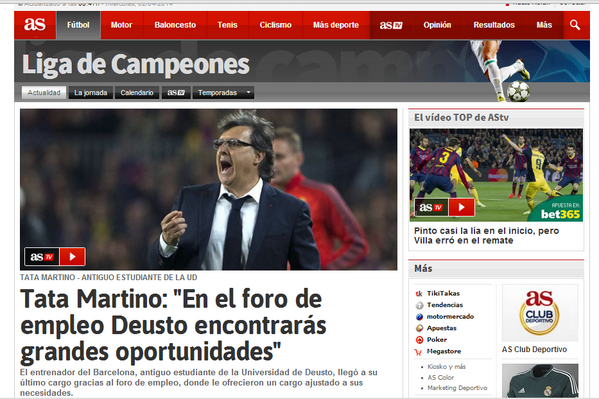 DeustoRules's tweet photo. ALGUNOS RECORTES DE PRENSA DE HOY. http://t.co/r2rxNALLrl