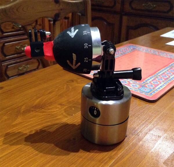 sugru-er Jack made a pan and tilt time-lapse dolly for his <a href="/GoPro/">GoPro</a> Hero 3 using 2 egg timers and #sugru!
