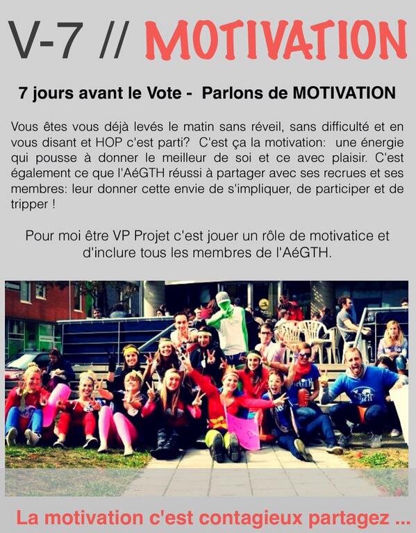 mariephilip's tweet photo. Vote - 7 jours // LA MOTIVATION #mpvpprojet @AeGTH http://t.co/zThGx5HwC1