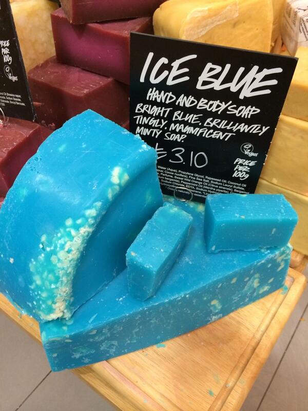 Lush_York's tweet photo. Soap of the day! Our beautifully minty Ice Blue is back and here to stay 💙 http://t.co/lTuudSVwvc