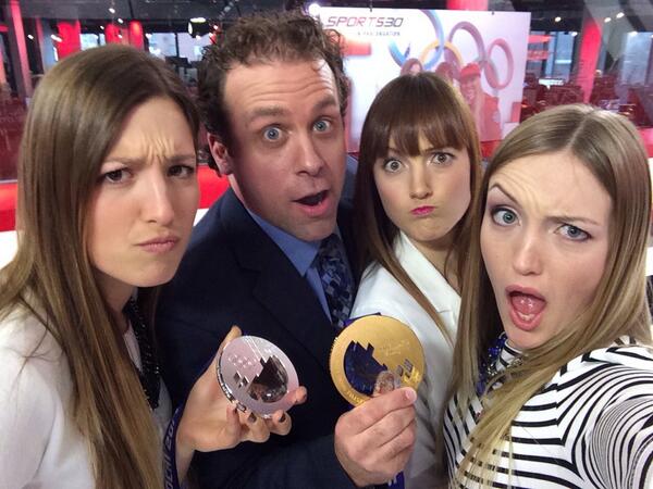 dufourlapointe's tweet image. Entrevue pétillante avec SP30 en prolongation! @lucbellemareRDS @RDSca #selfie #funinterview #SP30