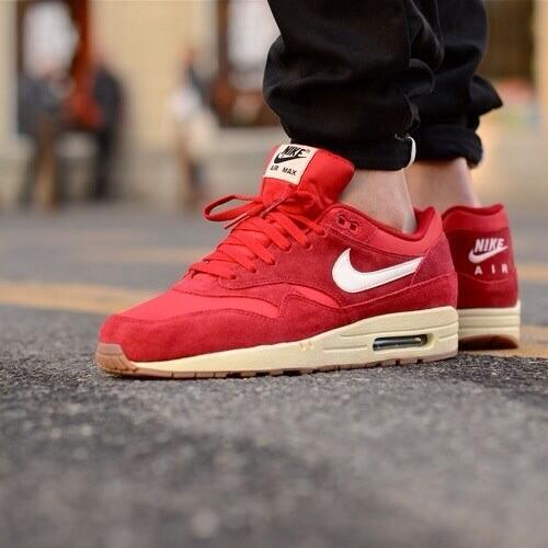 air max 1 red suede
