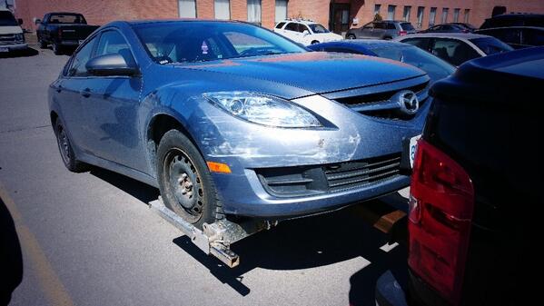 Mazda 6-victim of another drivers #Unsafe Left Turn. Now <a href="/ACGCollision/">ACG Collision Group</a> and <a href="/AdvantageRentCA/">AdvantageCarRental</a>  for Insurance Repairs. ”