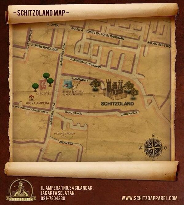 A map to help every #SchitzoTraveller out there to reach <a href="/Schitzoland/">Schitzoland</a> !