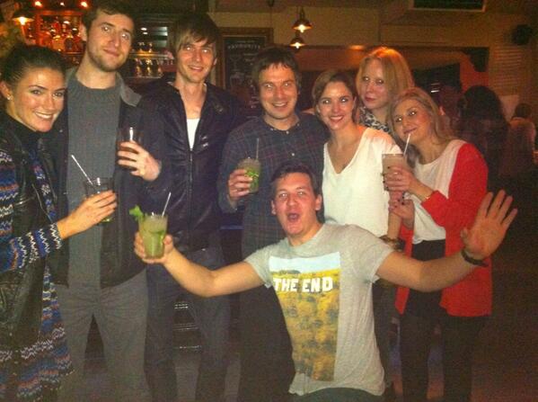 HabitCreative's tweet photo. Happy memories, London fashion week wrap drinks with @rimmellondonuk @kaleehewlett @willpcreative http://t.co/sZyArlawtG