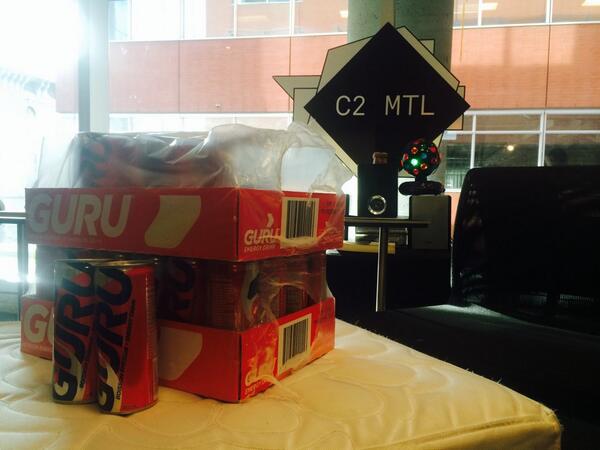 PatriceMarier's tweet photo. @guruenergy is on our side! ;-) Thanks from the @C2MTL SALES TEAM!! #guru #C2MTL http://t.co/bYw1GPZEJs