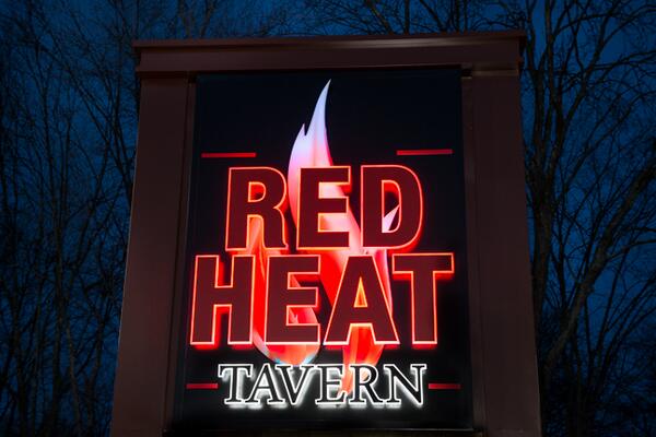 Our sign really lights up Rt 129!
