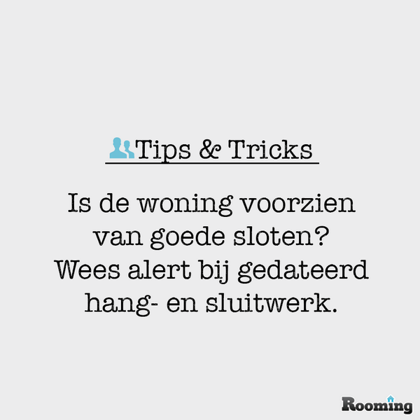 RoomingNL's tweet photo. Huurtip: Bekijk alle sloten! Is de woning goed beveiligd of kunnen inbrekers vrij gemakkelijk naar binnen? http://t.co/CjYSoyAYXF