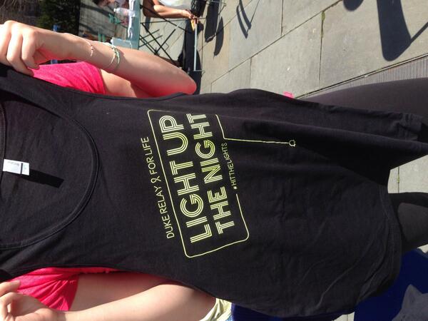 DukeRFL's tweet image. Also, be sure to pick up your t-shirts/tanks on the plaza today!