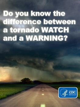 CDCEnvironment's tweet image. Be prepared to stay safe during a #tornado. Learn more: ow.ly/vld3b