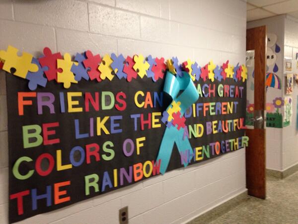 @OBPS_DOSS April is Autism Awareness Month! Schirra is spreading the word#MrsTirone#109Rocks#ProudParas