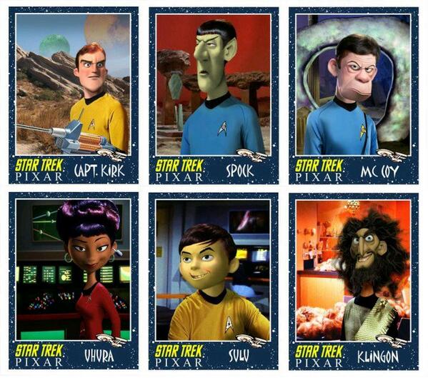 TheLazyDog_'s tweet photo. If Pixar did #StarTrek http://t.co/Tcy8nLDb2G