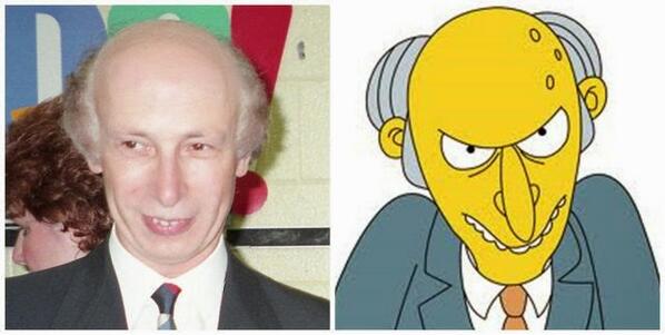 Parecido más que razonable del señor Burns...