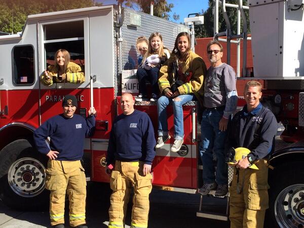 TeamVFD's tweet image. TeamVFD 2014 Honoree Emma stopped by the station this morning to pick up some gifts. Have fun today Emma!! #teamvfd
