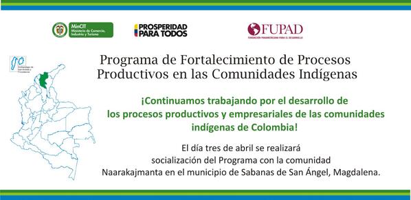 MincomercioCo's tweet photo. Socialización #ProgramaProductivo #indigenasColombia en comunidad #Naarakajmanta en #SabanaDeSanAngel #Magdalena http://t.co/3gNGW4XW3p