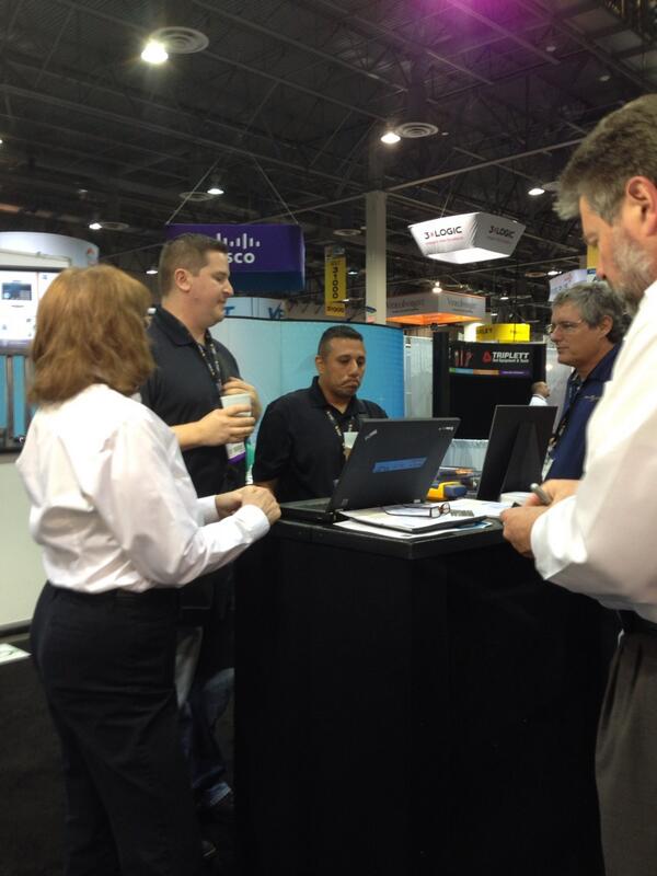 Data_Center's tweet photo. #iscwest14 @graybar booth about to close and a great lighting discussion breaks out. http://t.co/28AdVJKfRC