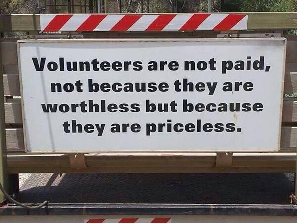 Volunteers are priceless! Thank you to all of those who volunteer. #EMSToday