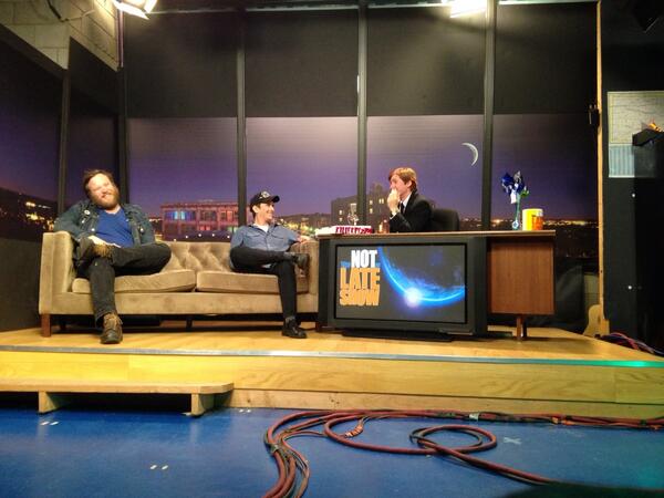 PanicVision's tweet photo. Live on the Not so Late Show! http://t.co/2AaY5lauOU