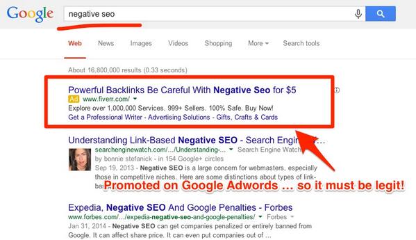 edgar_sanchez's tweet photo. RT @cognitiveSEO: Negative SEO ... Promotion "with a Twist" on Adwords ... http://t.co/7QDDTfjlZY