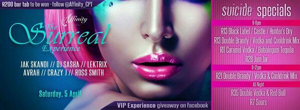 This Saturday :) #AffinityNeverDisappoints