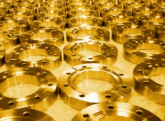 LOSVacuum's tweet photo. First #production run of LOS 2.75" #CF style vacuum #flanges made from 304 #stainless steel http://t.co/cDnSvO86SP http://t.co/dUilieXWO0