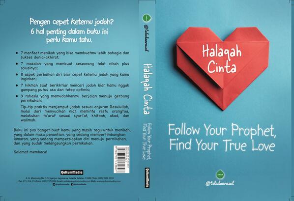 Buku #HalaqahCinta membahas 6 aspek penting cinta&amp;pernikahan, Dptkan di Gramedia/SMS 085793913300*ttd penulis